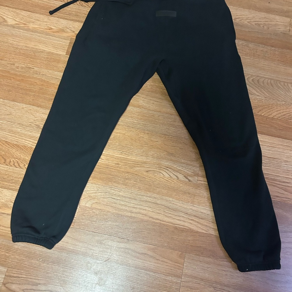 Fear of God Black Sweatpants Relaxed Fit Elastic Waistband
